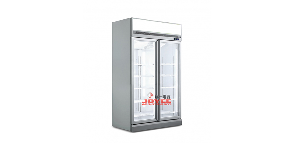 两门上置机玻璃门冷冻柜